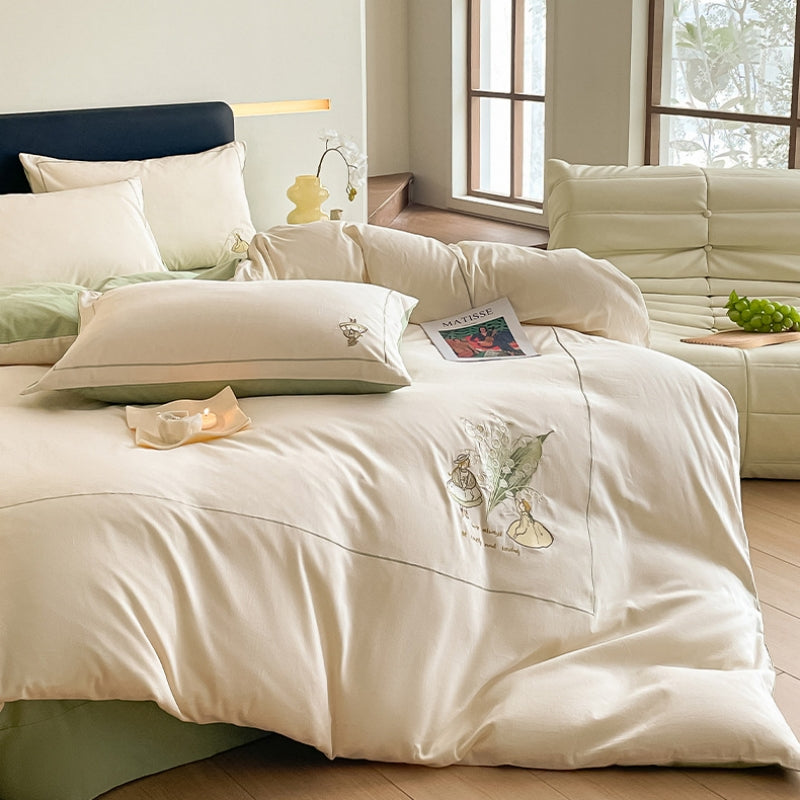 Lily of the valley Pure Cotton Bedding Set