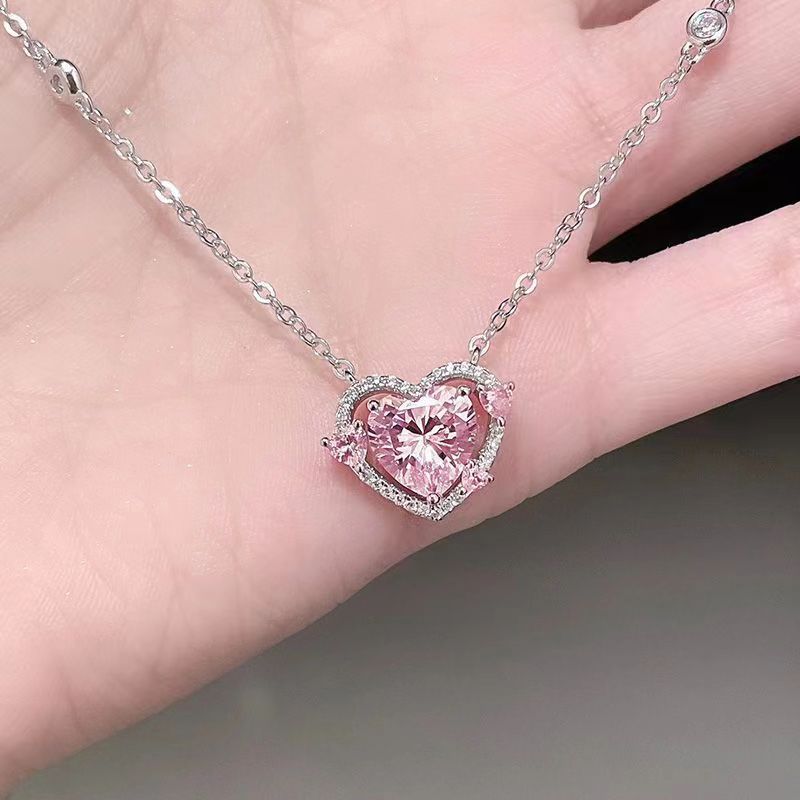 Pink Guardian Heart Necklace