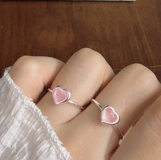 Pink Opal Love S925 Ring